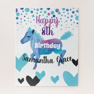 Hearts & Ponies Birthday Puzzle