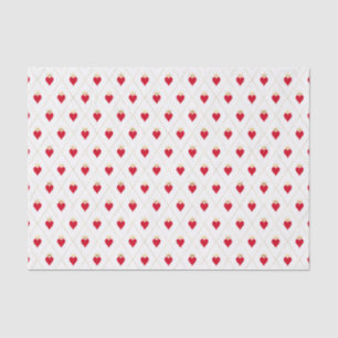 Hearts Queen Wonderland Alice Red Tissue Seidenpapier