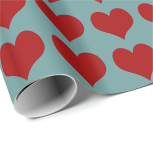 Hearts ~ Roll Gift Wrapping Paper FARBE CHANGE Geschenkpapier