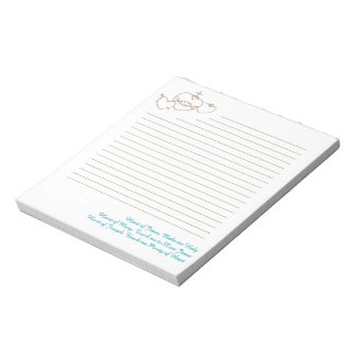 Hearts Rosary Note Pad Notizblock
