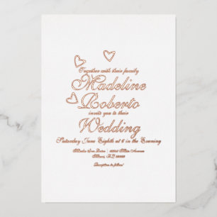 Hearts Skript Hochfahren gepresst Folieneinladung