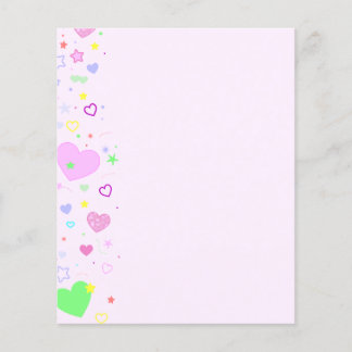 Hearts Stationery Flyer