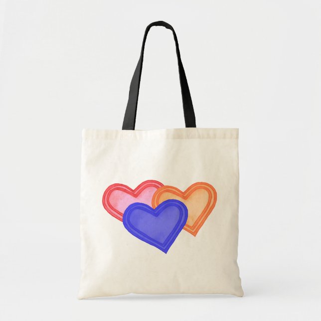 Hearts Trio Bag Tragetasche (Vorne)