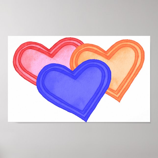 Hearts Trio Poster (Vorne)