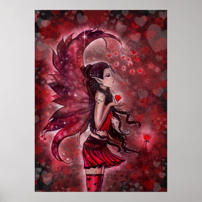 Hearts Valentine's Fairy Version 2 Poster (Vorne)