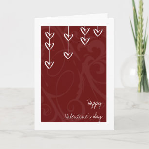 Hearts Valentinstag Cards Feiertagskarte