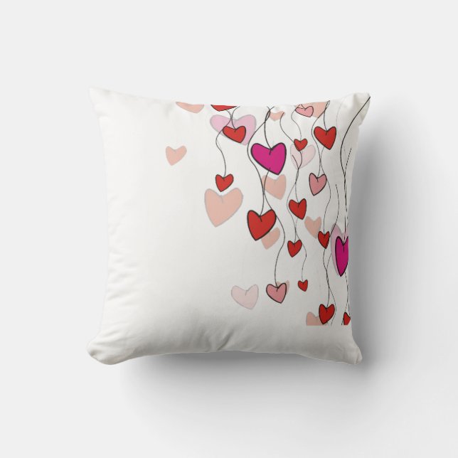 Hearts Vine Pillow Kissen (Vorderseite)