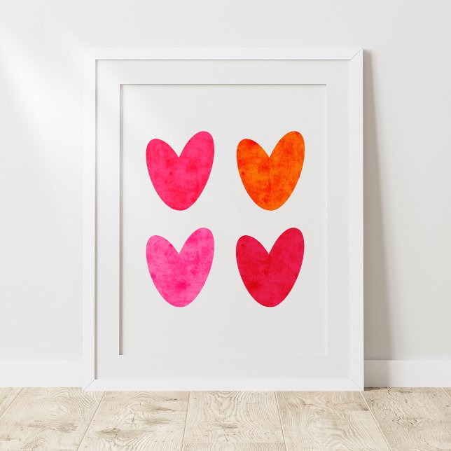 Hearts Wall Art Poster (Von Creator hochgeladen)