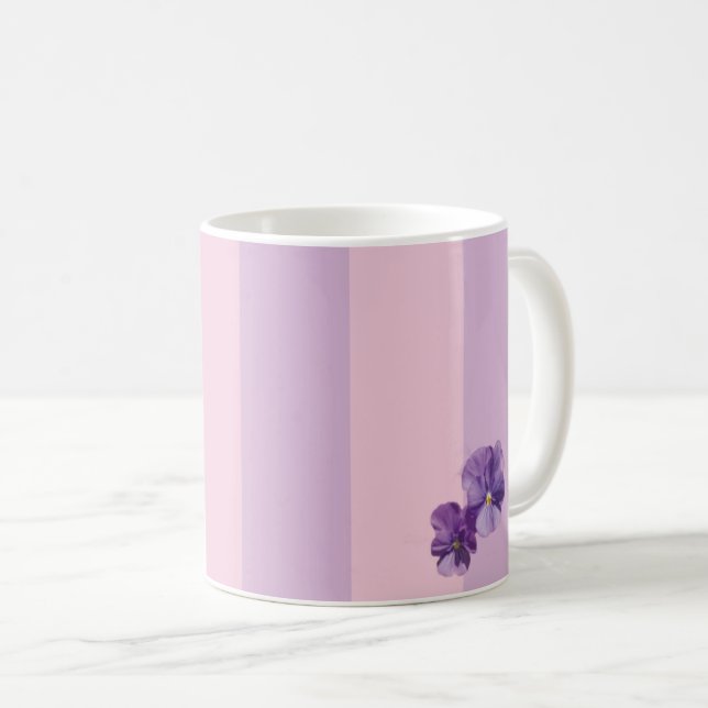 Heartsease Blume Tasse (VorderseiteRechts)