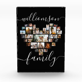 HeartShaped Foto Collage Familienskript