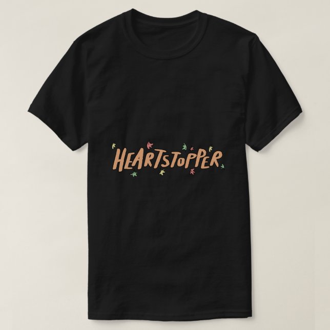 Heartstopper-Blätter Aufkleber T-Shirt (Design vorne)