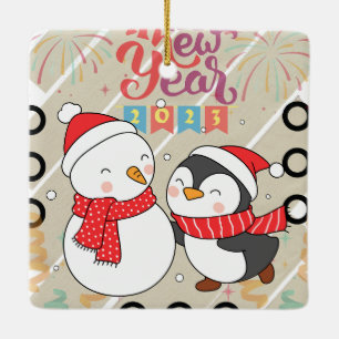 HEARTSTOPPER NEUES JAHR KERAMIKORNAMENT