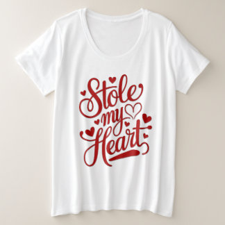 Heartstrings angefügt große größe T-Shirt