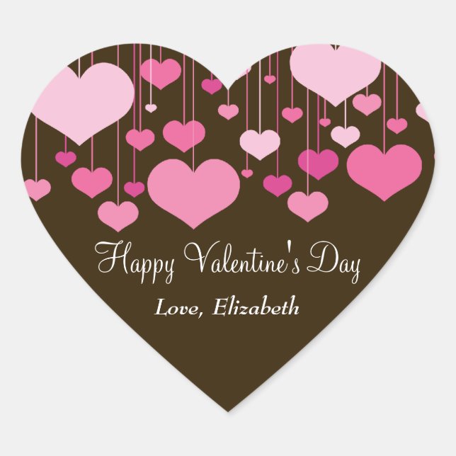 Heartstrings Valentinsticker Herz-Aufkleber (Vorderseite)