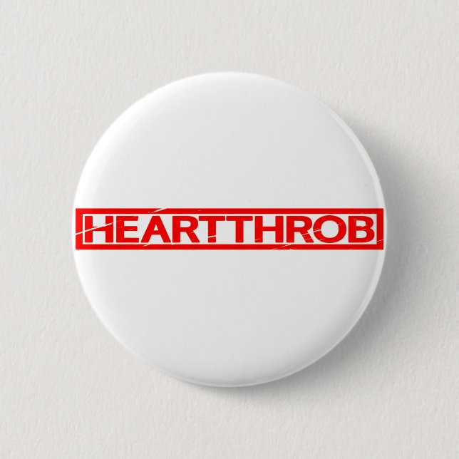 Heartthrob Briefmarke Button (Vorderseite)