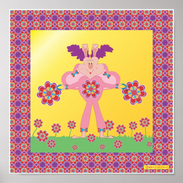 HeartThrob HeartMark HeartButterflies (TM) Poster (Vorne)