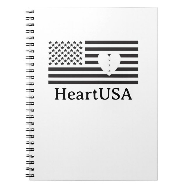 HeartUSA Notebook Notizblock (Vorderseite)