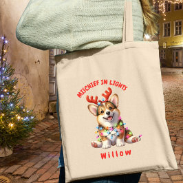 Heartwarming Watercolor Corgi Festivals Hund Tote Tragetasche