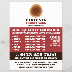 Heartwood-Logos, Holz/Holz/Holzgartenwerbung Flyer