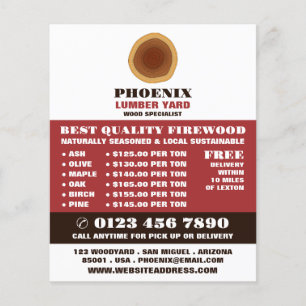 Heartwood-Logos, Holz/Holz/Holzgartenwerbung Flyer