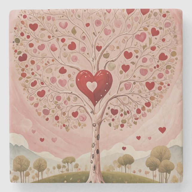 Heartwood Steinuntersetzer (Vorderseite)