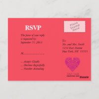HeartyParty Himbeere und Magenta Damask Herz