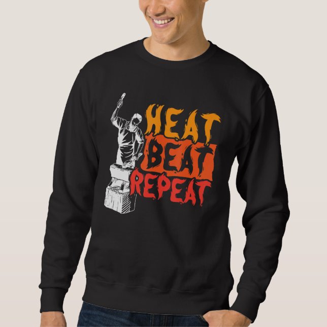 Heat Beat Repeat Metalsmith Schmied Sweatshirt (Vorderseite)