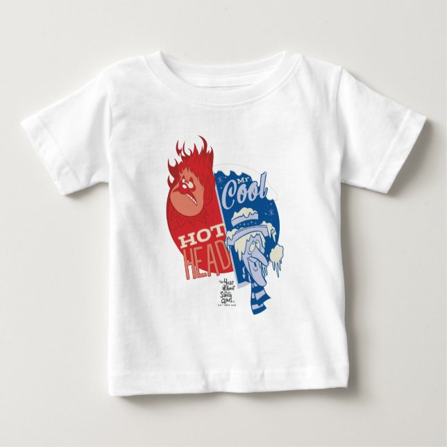 Heat Miser Hot Head & Snow Miser Mr. Cool Baby T-shirt (Vorderseite)