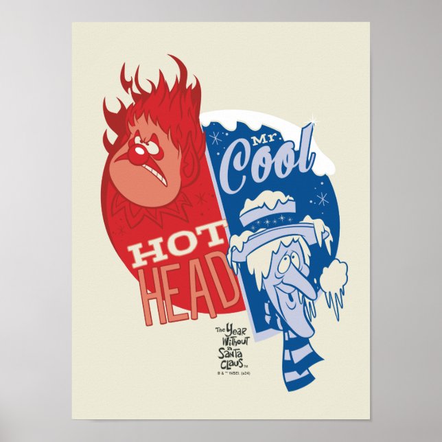 Heat Miser Hot Head & Snow Miser Mr. Cool Poster (Vorne)