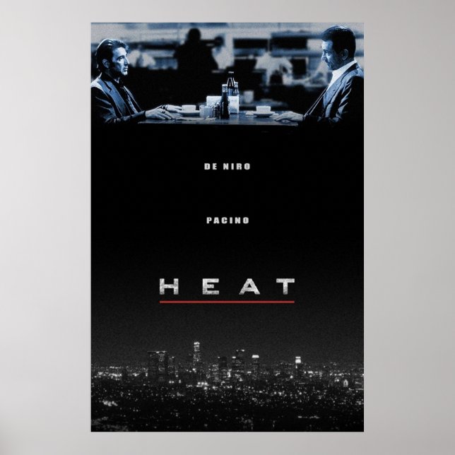 Heat unter Leitung von Michael Mann Robert De Niro Poster (Vorne)