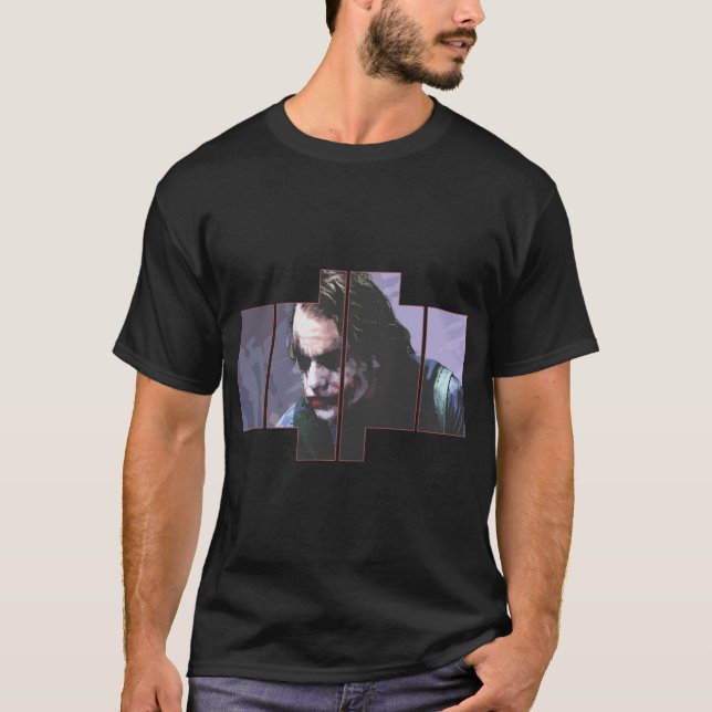 Heath Ledger Joker Movie Character T-Shirt (Vorderseite)