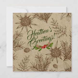 Heathen's Greetings Atheist Card Karte
