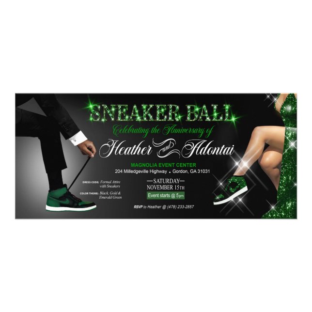 Heather & Adontai zum Jahrestag Werbekarte (Vorne)