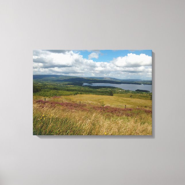 Heather am See Leinwanddruck (Vorderseite)