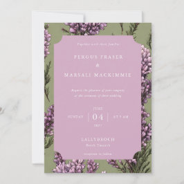 Heather Botanical Pattern Invitation Einladung