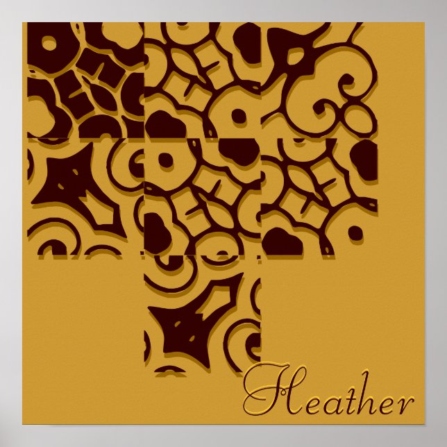 Heather Designer Name Poster (Vorne)