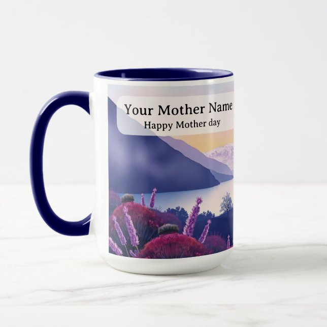 Heather Distel Strickpfade am See Tasse (Links)