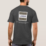 Heather Gray T-Shirt<br><div class="desc">Einfache, maßgeschneiderte, hellgraue Geschäftsvorlage im modernen minimalistischen Stil mit leicht zu aktualisierender Vorlage für Ihr Firmenlogo. Firmenlogo vorne verlassen; großes Firmenlogo und individueller Text auf der Rückseite. Mit einem quadratischen Logo-Bild entworfen, können Sie sich anpassen, indem Sie den Text und das Bild mit den angegebenen Feldern ändern, oder mit der...</div>