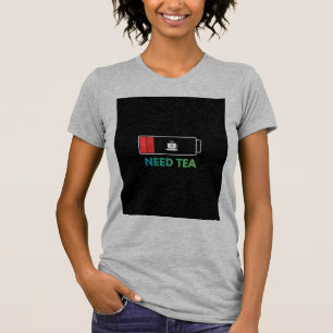 Heather-Grey-T-Shirt mit Teedesign T-Shirt