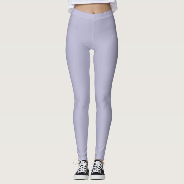 Heather Lila Solid Color Leggings (Vorderseite)