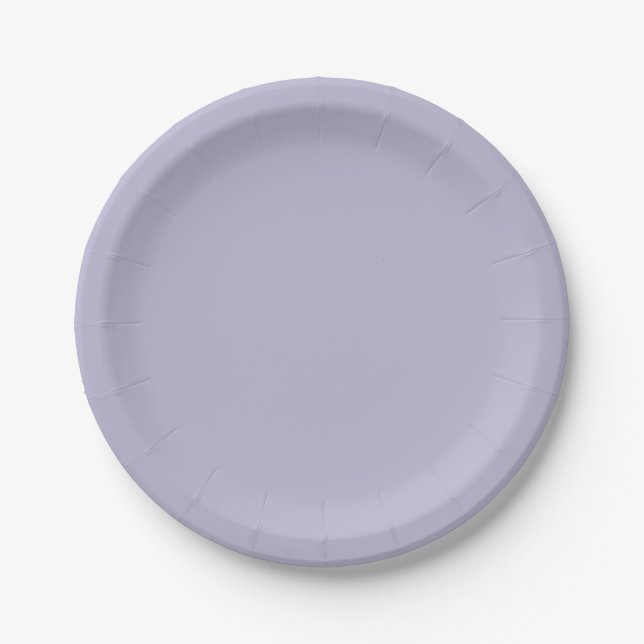 Heather Lila Solid Color Pappteller (Vorderseite)