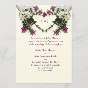 Heather und Herz Einladung