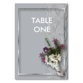 Heather und Lace Tischnummer