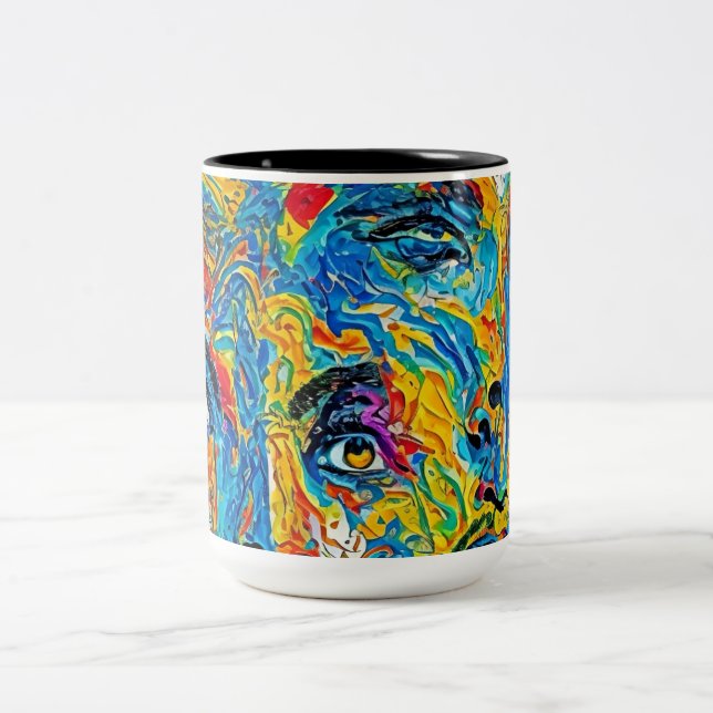 Heather Wycuff- inspired art Zweifarbige Tasse (Mittel)