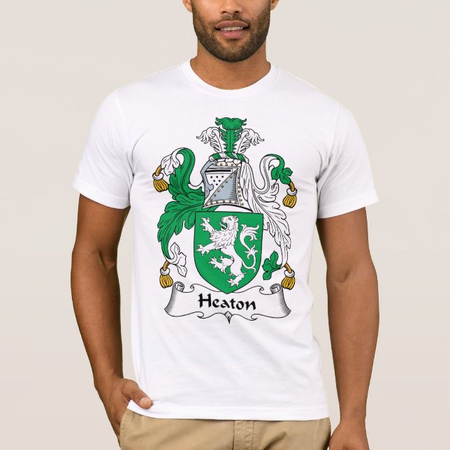 Heaton Familienwappen T-Shirt (Vorderseite)