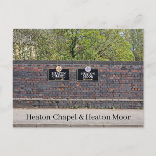 Heaton Kapelle & Heaton Moor Postkarte