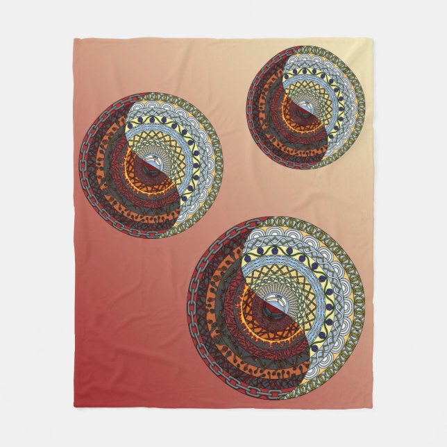 Heaven and Hell Fleece Blanket (Vorderseite)