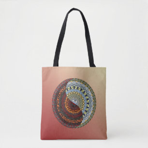 Heaven and Hell Mandala All-Over-Print Bag