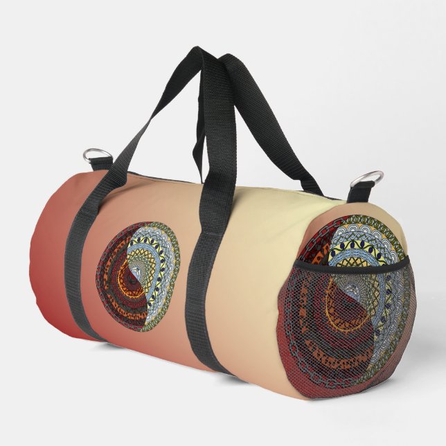 Heaven and Hell Mandala Duffle Bag (Rechte Ecke)