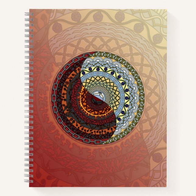 Heaven and Hell Spiral Notebook Notizbuch (Vorderseite)